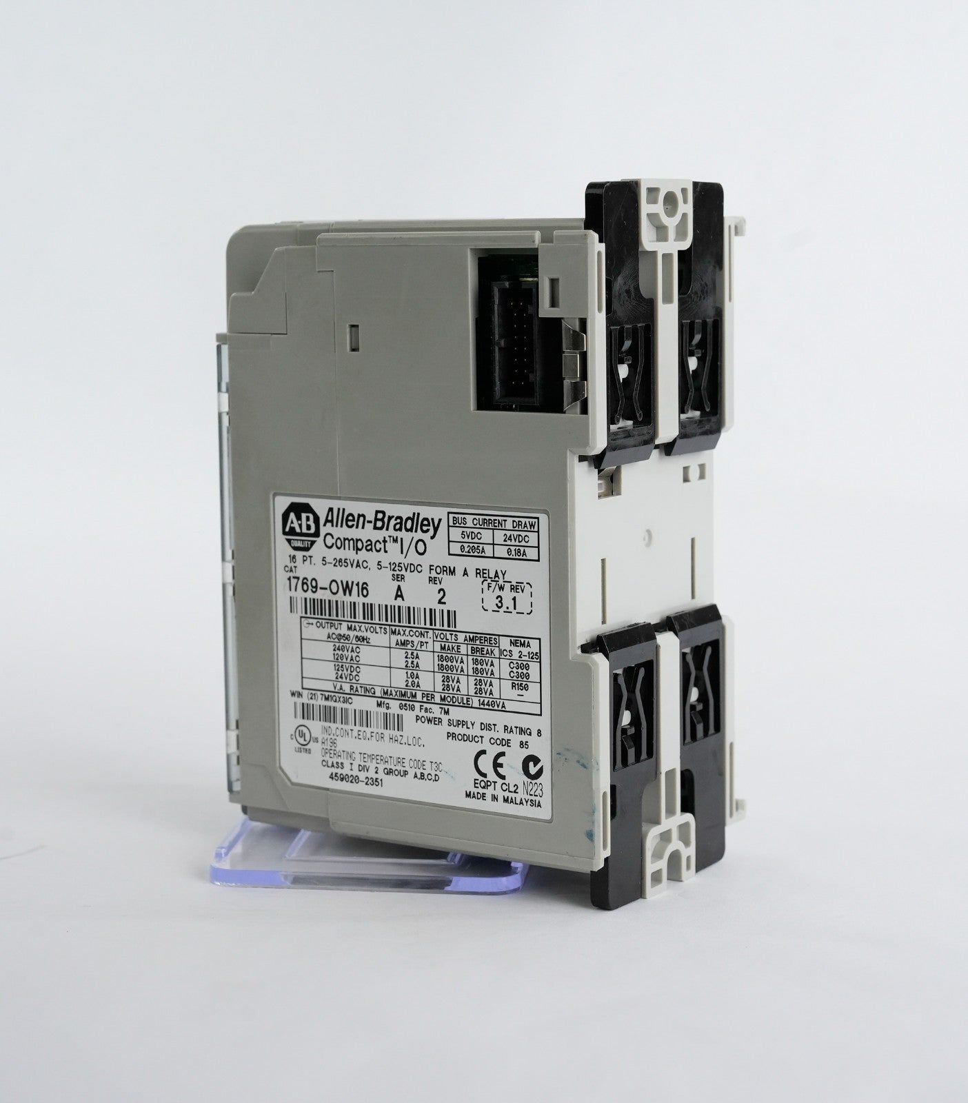 Allen Bradley 1769-OW16 /A Rev 2 Compact I/O 16 Point I/O Module 1769OW16