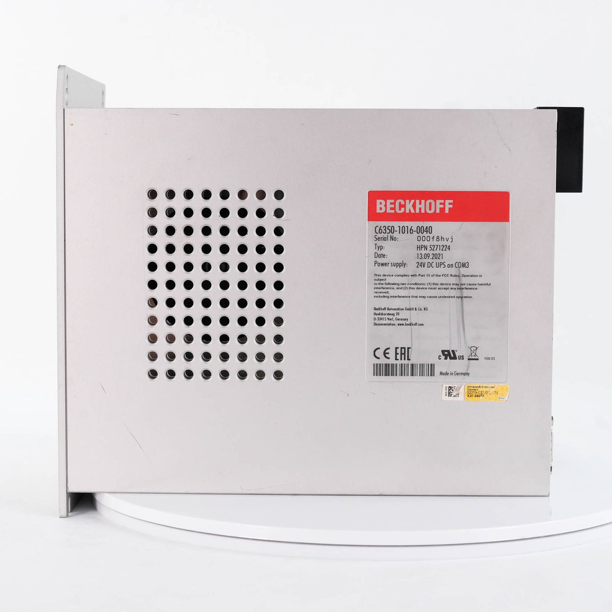 Beckhoff C6350-1016-0040 Industrial PC Core i7 2.1GHz CU8820-1000 C635010160040