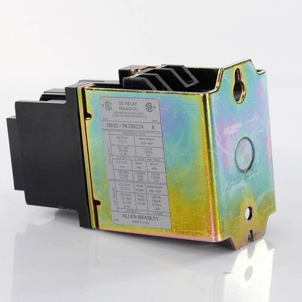 Allen Bradley 700DC-PK200Z24 Control Relay 24VDC 2-Pole 700PK200Z24 Series A 10A