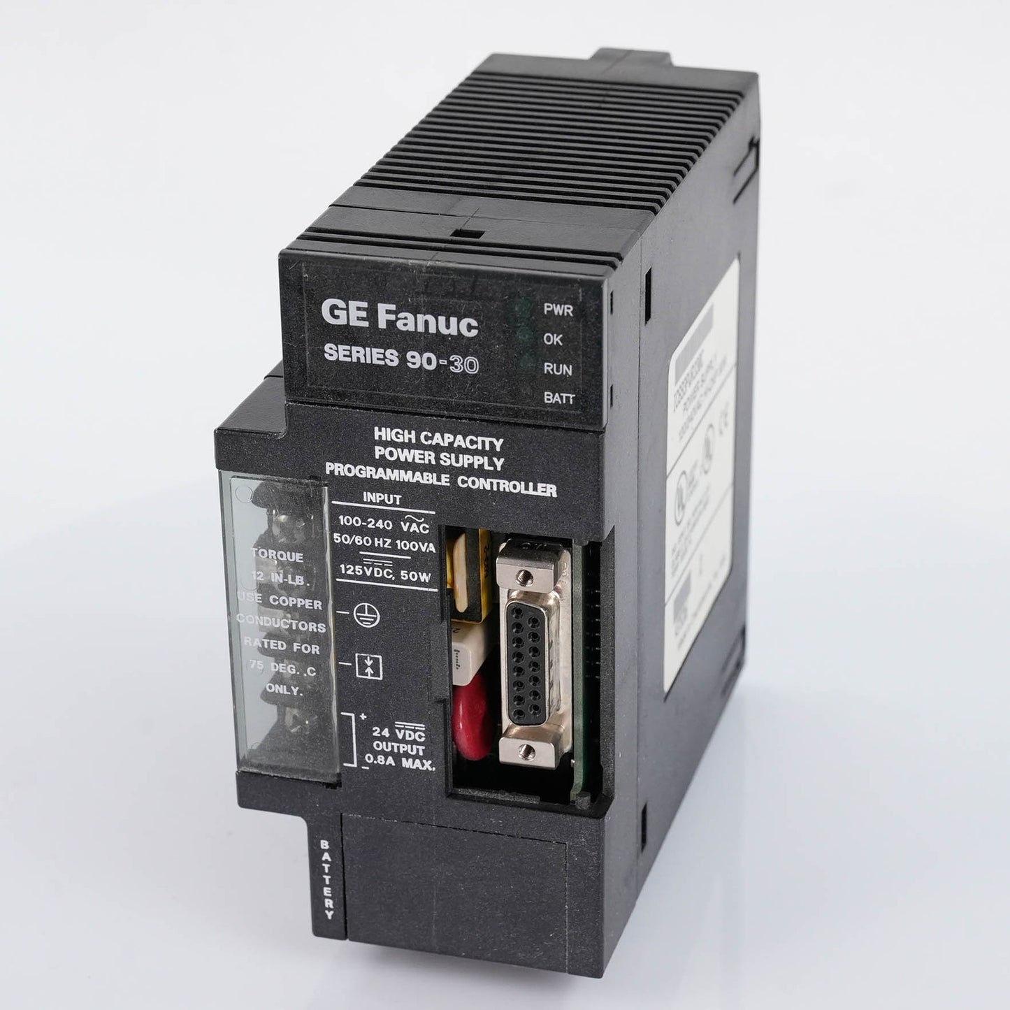 GE FANUC IC693PWR330C Series 90-30 PLC High Capacity Power Supply 120/240VAC 30W