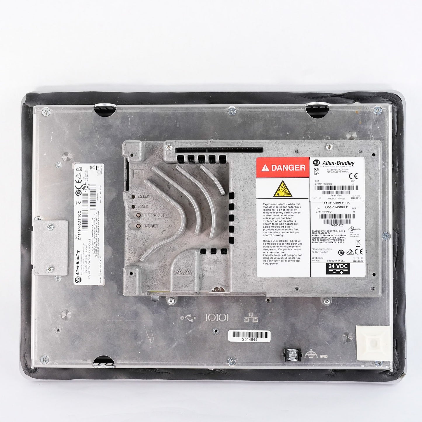 Allen Bradley 2711P-T10C4D8 /A PanelView Plus 1000 RDT10C + 2711p-RP8D /B Logic