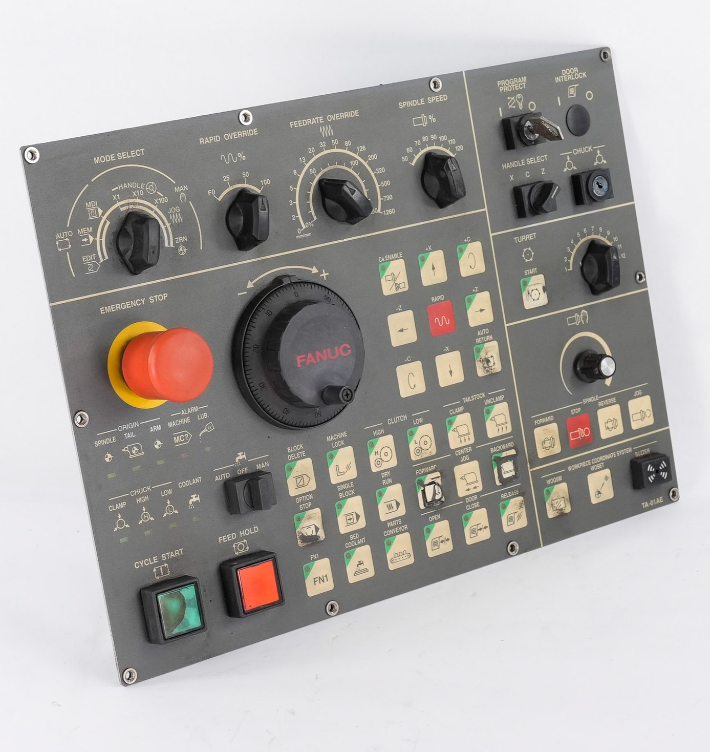 FANUC A860-0203-T001 Manual Pulse Generator + Operator Panel A8600203T001