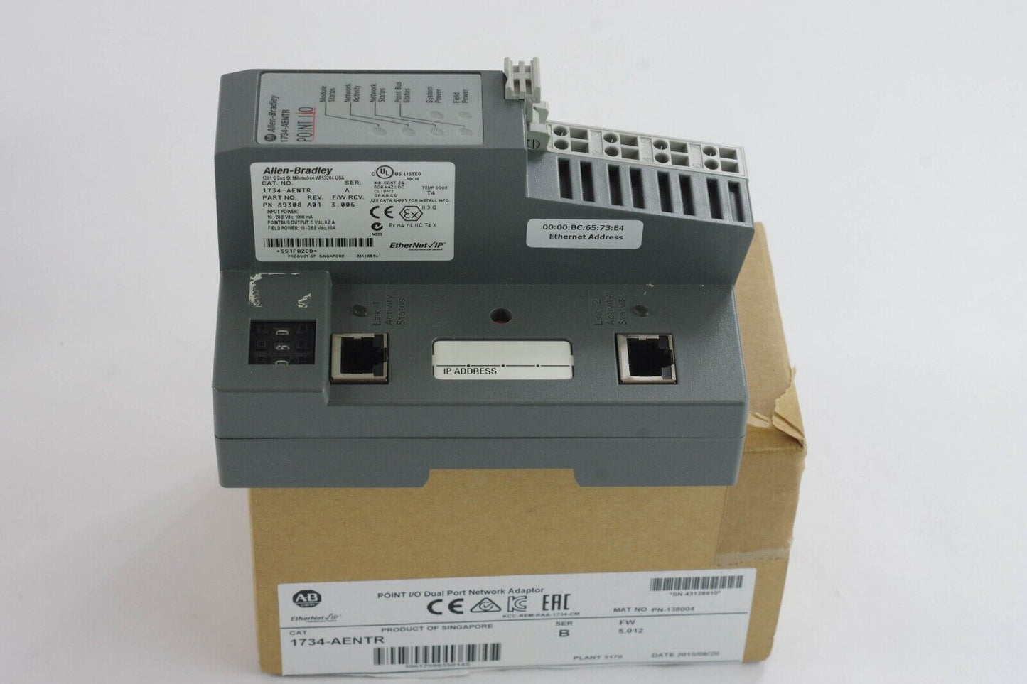 Allen Bradley 1734-AENTR /B EtherNet/IP Adaptor - Open Surplus