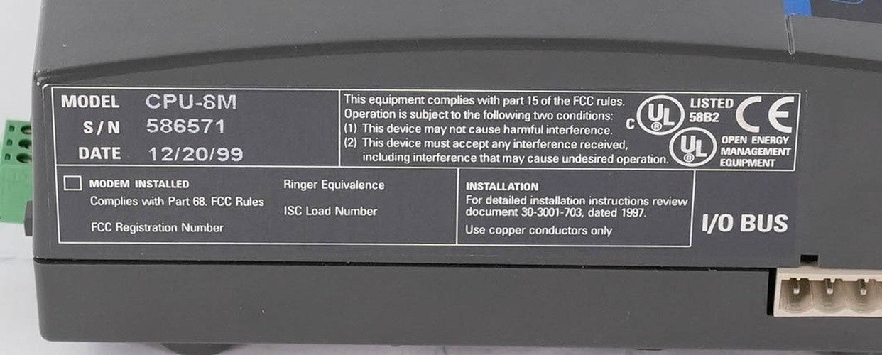 Andover Controls CPU-8M Continuum NetController CPU Module 254 Node CPU8M