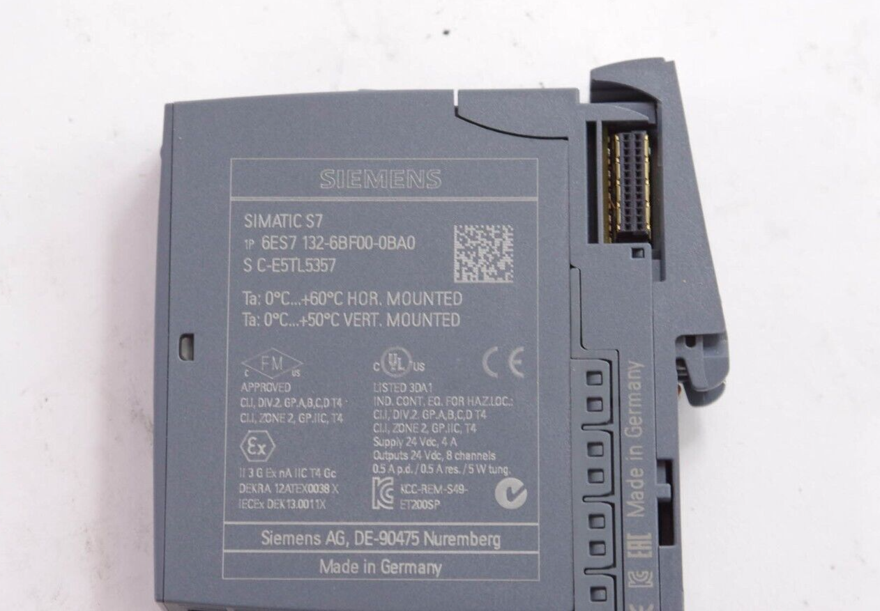 Siemens 6ES7 132-6BF00-0BA0 / 6ES71326BF000BA0 Simatic S7 Digital Output Module