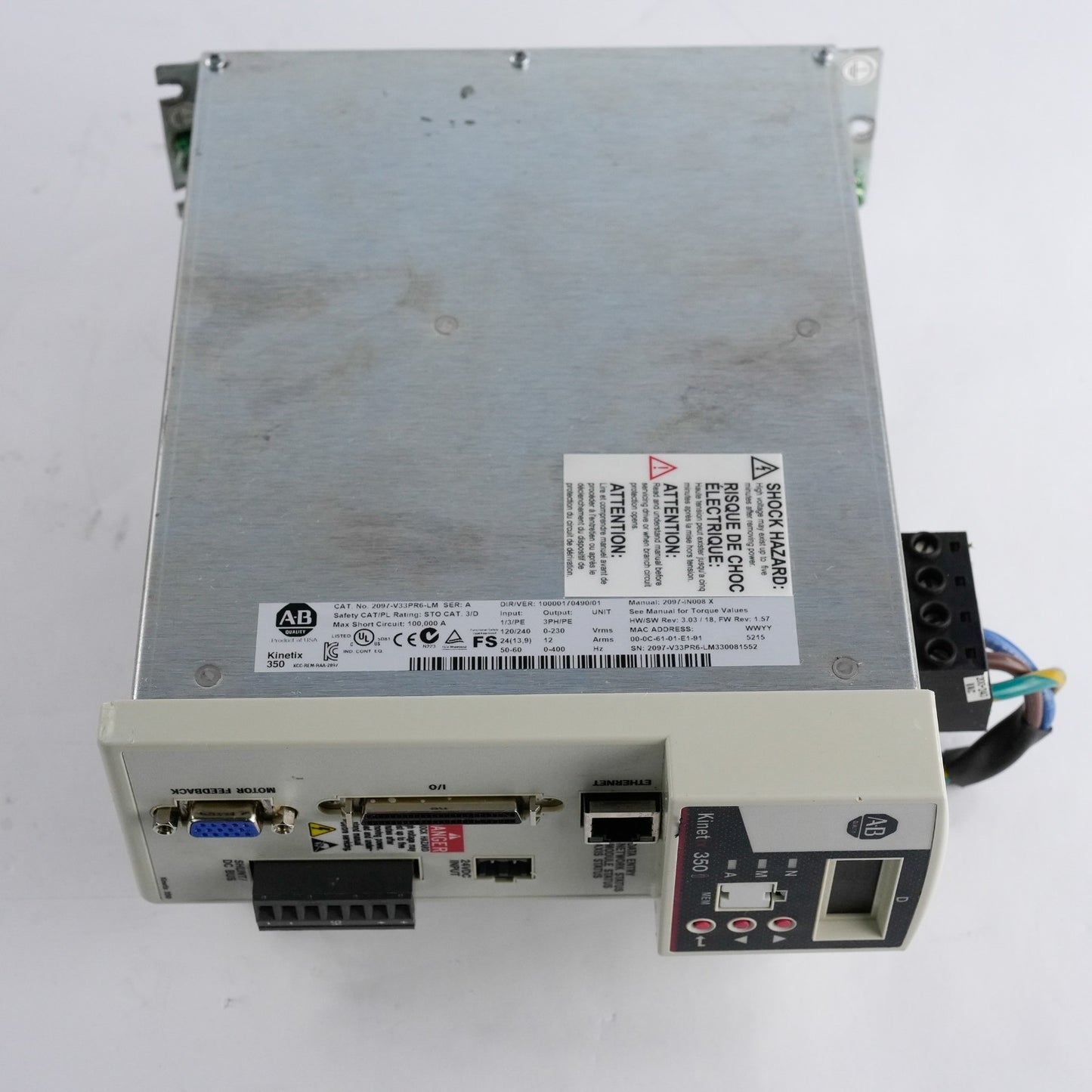 Allen Bradley 2097-V33PR6-LM /A Kinetix 350 3-Phase Servo Drive - Refurbished