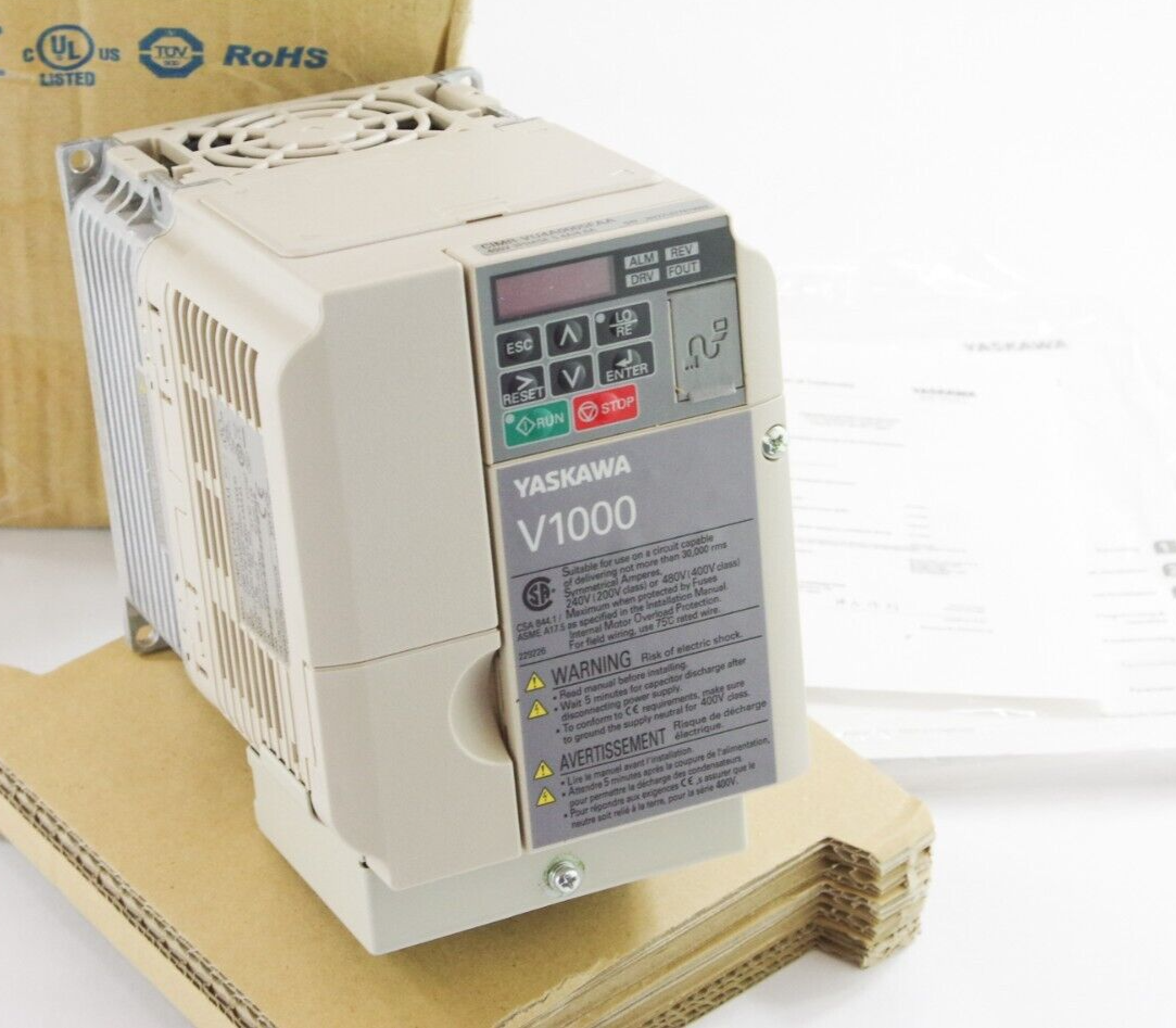 Yaskawa CIMR-VU4A0005FAA Variable Frequency Drive 400V 3Phase 5.4A/4.8A REV D