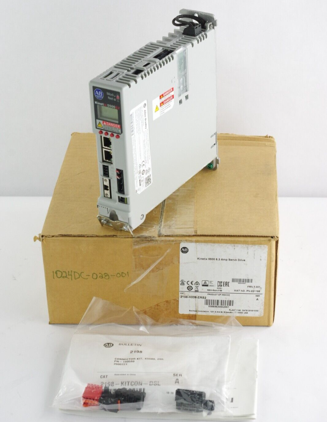 Allen Bradley 2198-H008-ERS2 Ser A Kinetix 5500 6.3 Amp Servo Drive - Open Box