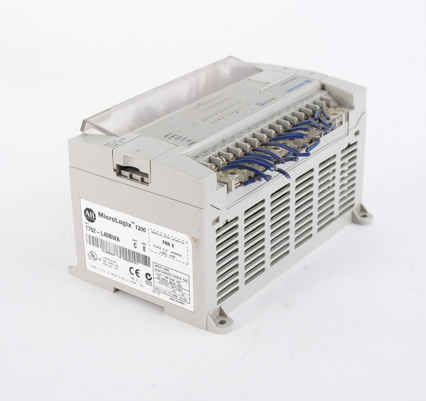 Allen Bradley 1762-L40BWA /C Rev E MicroLogix 1200 PLC Controller 1762L40BWA