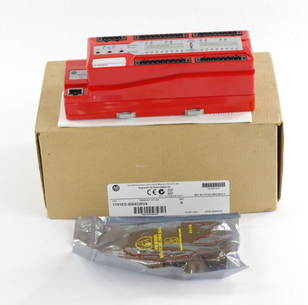 Allen Bradley 1791ES-IB8XOBV4 Guard 16 Pt Digital I/O Ser A 1791ES - Open Box