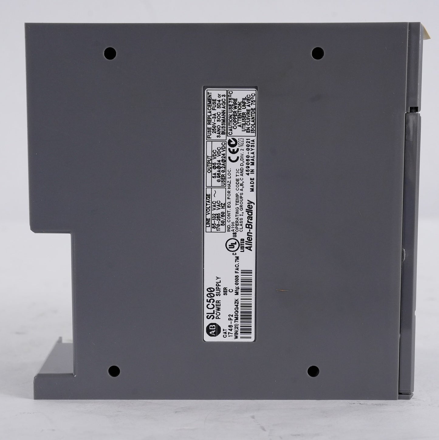 Allen Bradley 1746-P2 /C SLC 500 5A Power Supply 1746P2 - Lightly Used