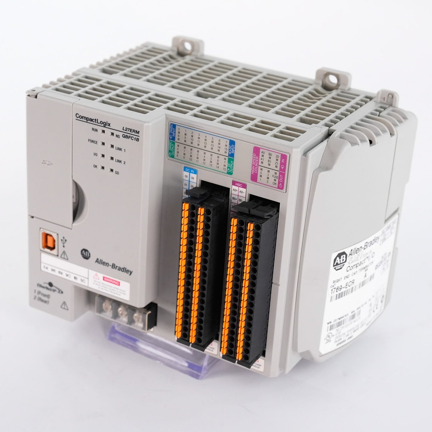 Allen Bradley CompactLogix 1769-L27ERM-QBFC1B Controller 24VDC 1769L27ERMQBFC1B