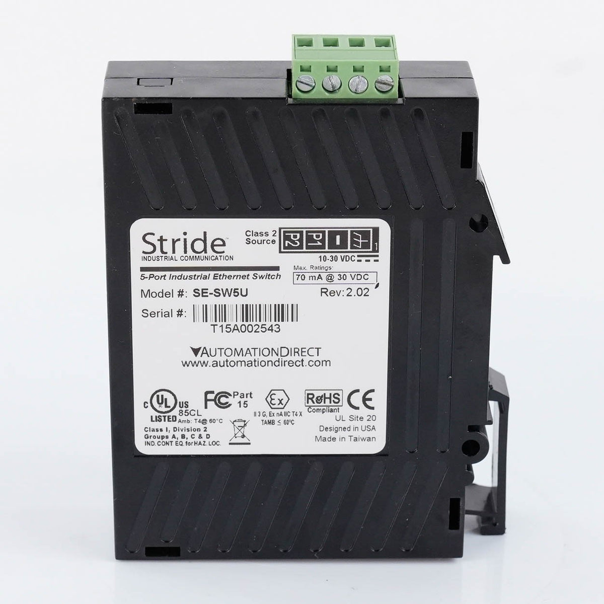 Brainchild SE-SW5U 5-Port Unmanaged Industrial Ethernet Switch 10/100 Mbps