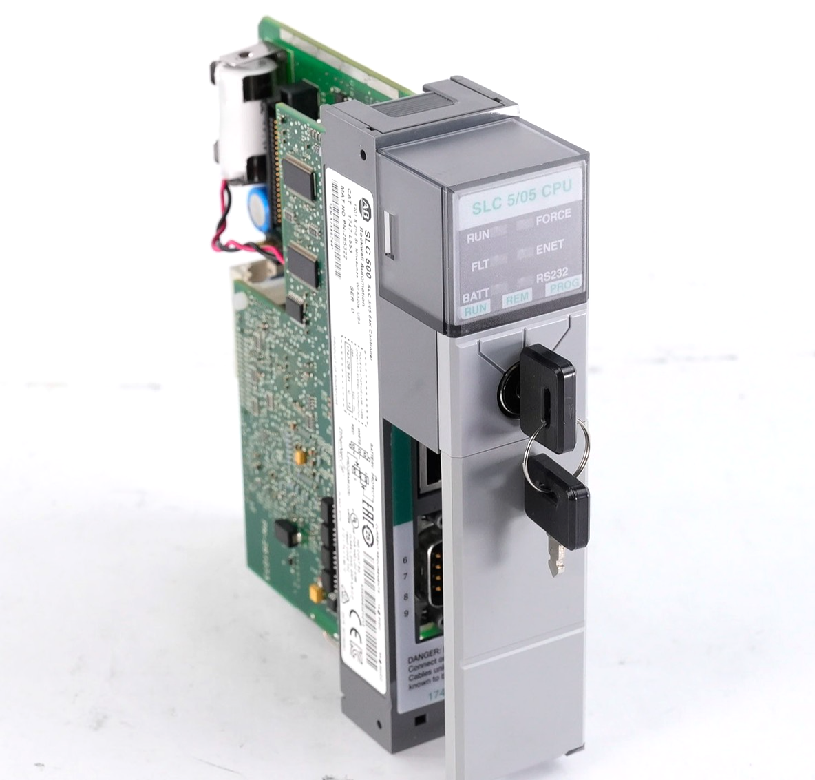 Allen Bradley 1747-L553 /D SLC 500 5/05 64K Controller + Key 1747L553