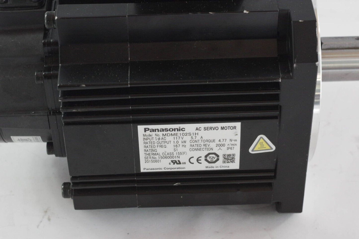 PANASONIC MINAS A5 MDME102S1H AC SERVO MOTOR - No Box