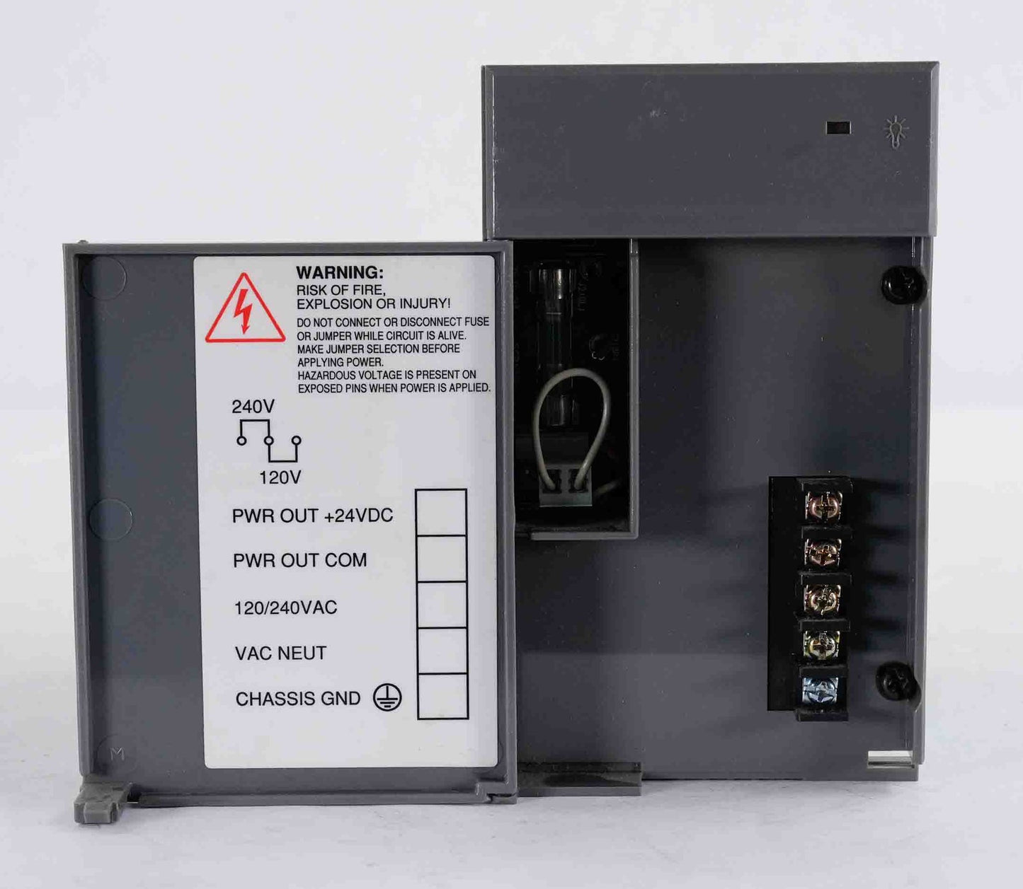 Allen Bradley 1746-P2 Series C SLC 500 Power Supply 1746P2 w/ Cover