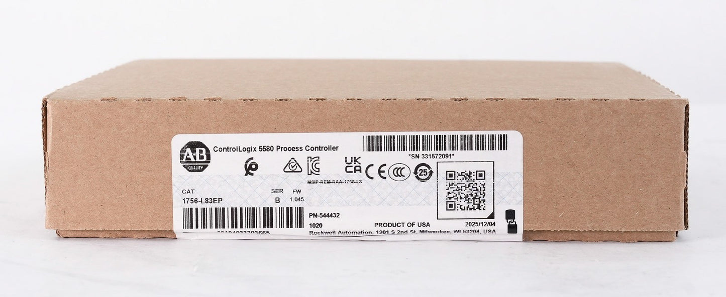 Allen Bradley 1756-L83EP /B ControlLogix 5580 Process Controller Sealed Surplus