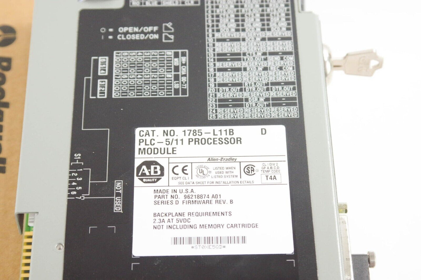 Allen-Bradley 1785-L11B/D PLC-5 Processor Ser. D 1785-L11B