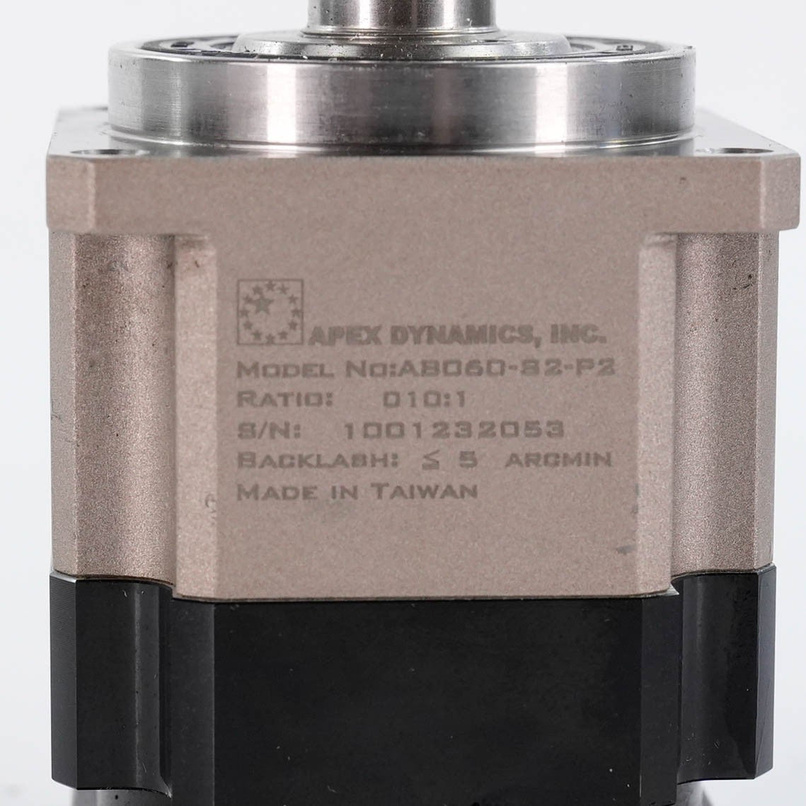 Apex Dynamics AB060-S2-P2 Planetary Gearbox 60mm Frame 1-Stage AB060S2P2