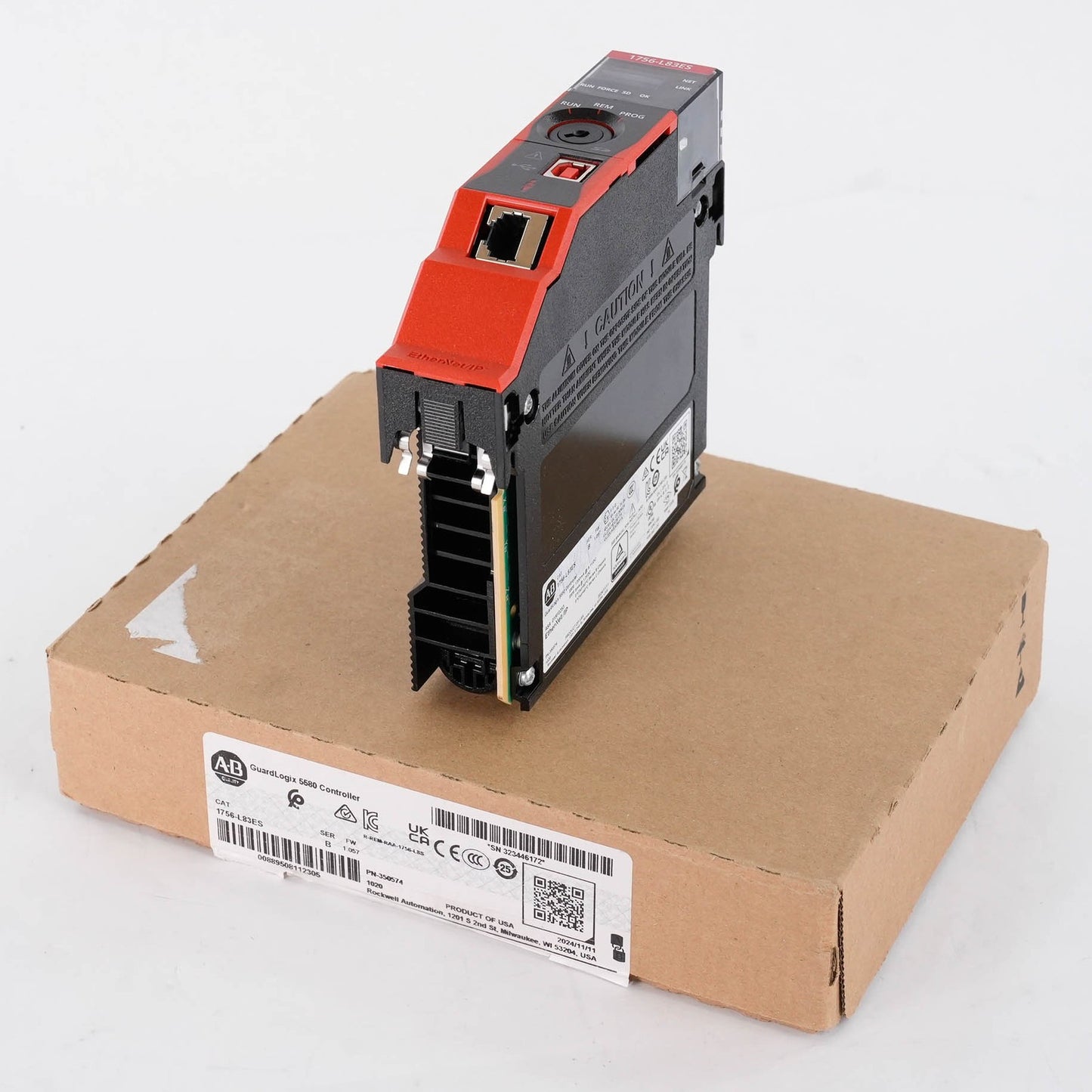 Allen Bradley 1756-L83ES Ser B GuardLogix 5580 Safety Controller(retake pictures