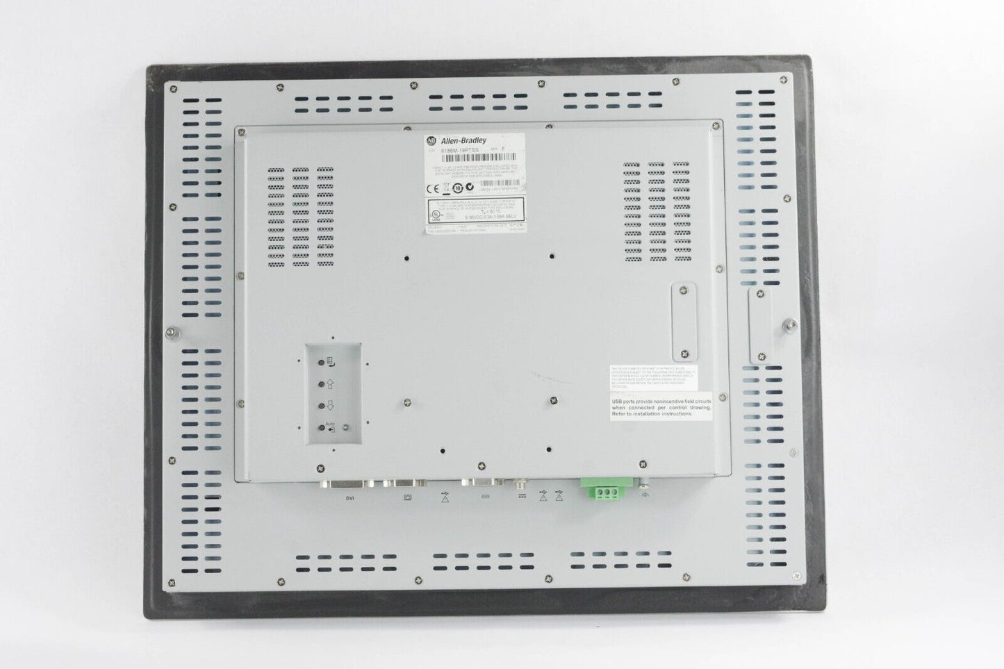 Allen Bradley 6186M-19PTSS Ser F Stainless VersaView Monitor 6186M