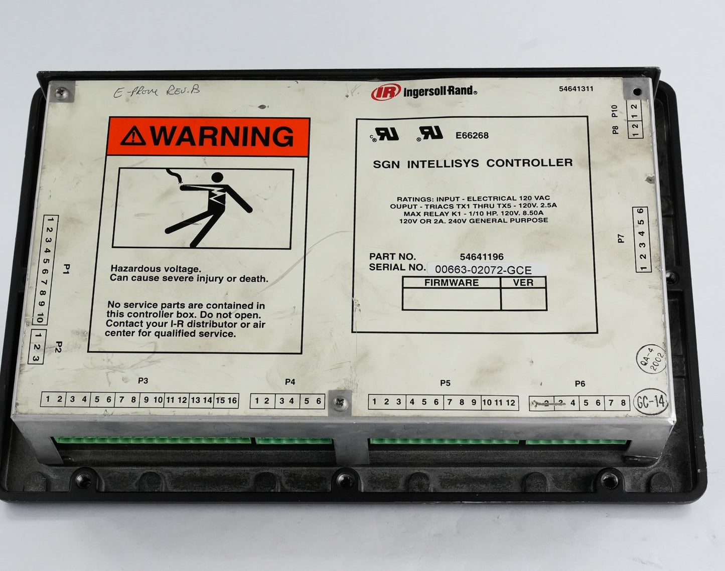 INGERSOLL-RAND 54641196 SGN INTELLISYS Controller 54641311 E66268