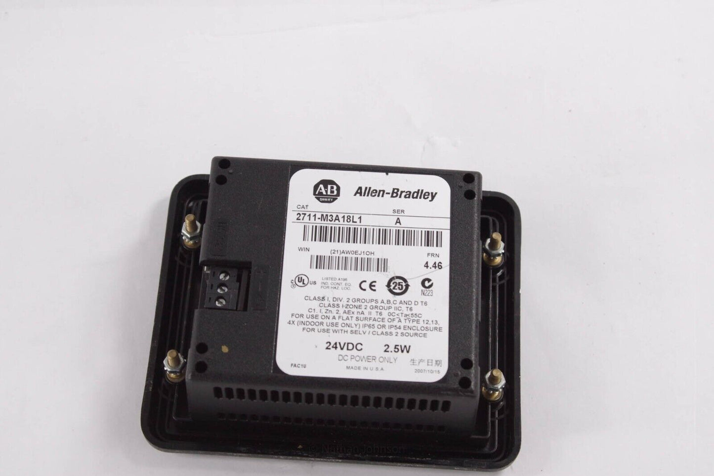 Allen Bradley 2711-M3A18L1 PanelView 300 Micro Ser A