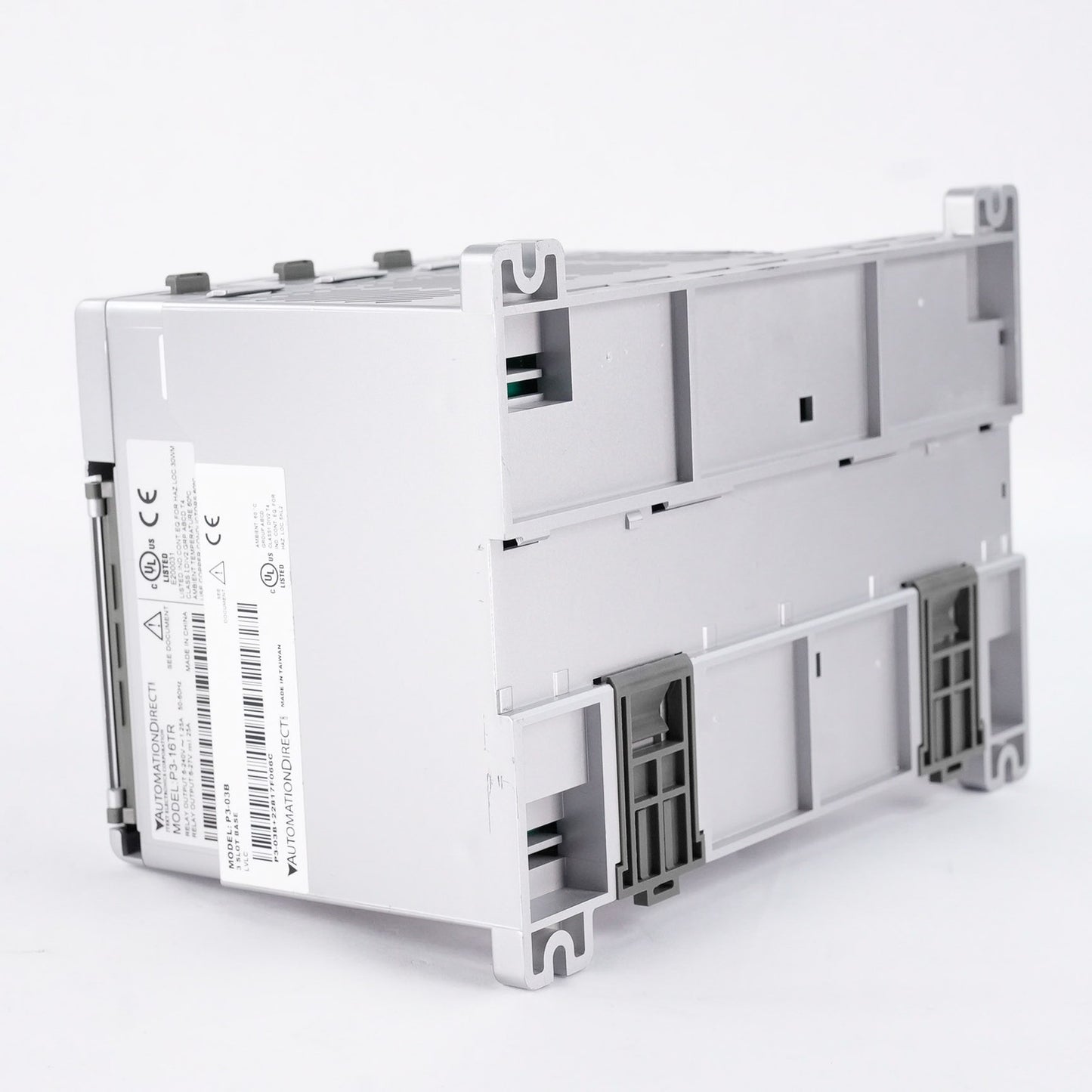 AutomationDirect P3-03B 3-Slot Base + P3-16TR PLC + P3-08DA-2 PLC + P3-550 CPU