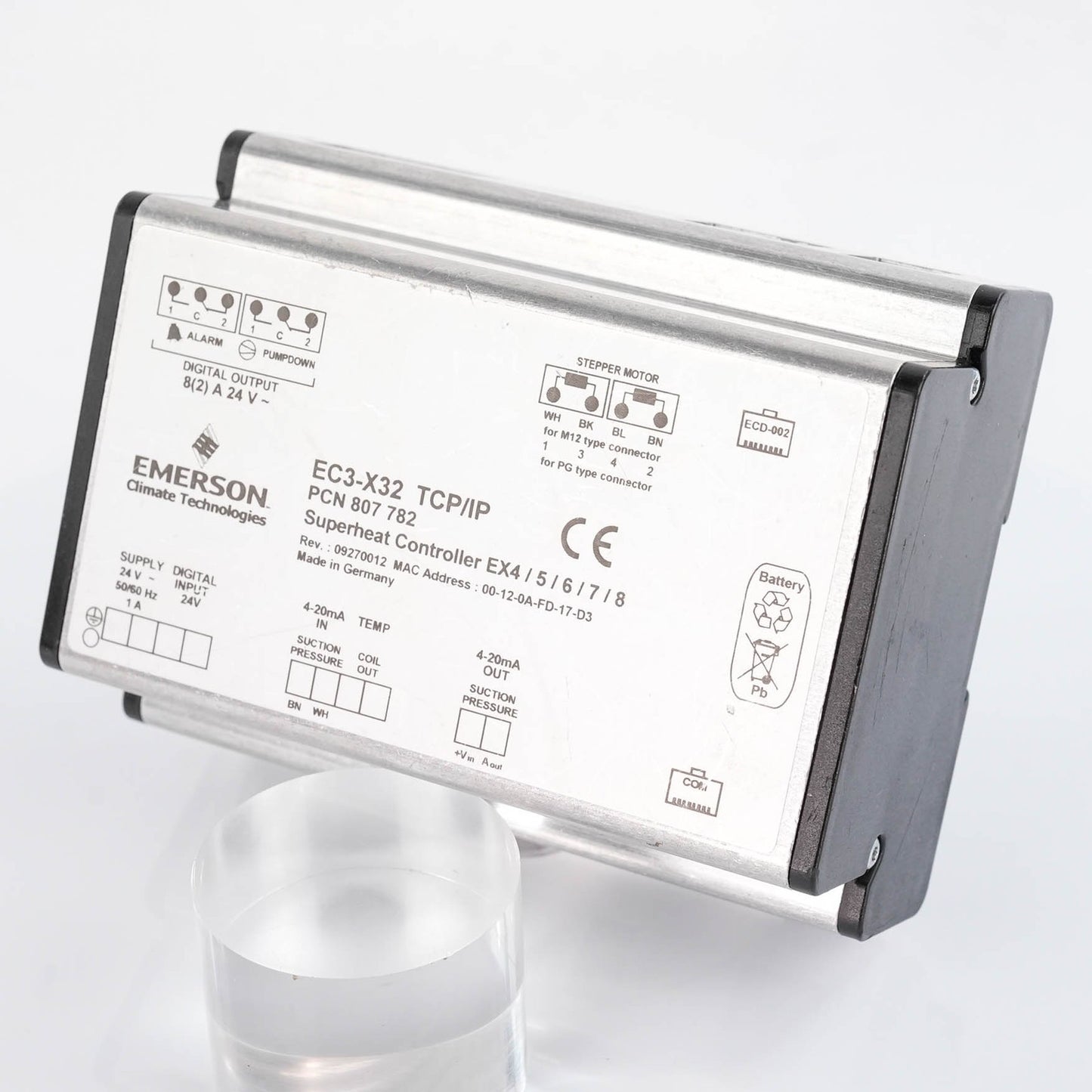 Emerson EC3-X32 Superheat Controller EX4/5/6/7/8 807 782 TCP/IP 24VAC 1A 50/60H