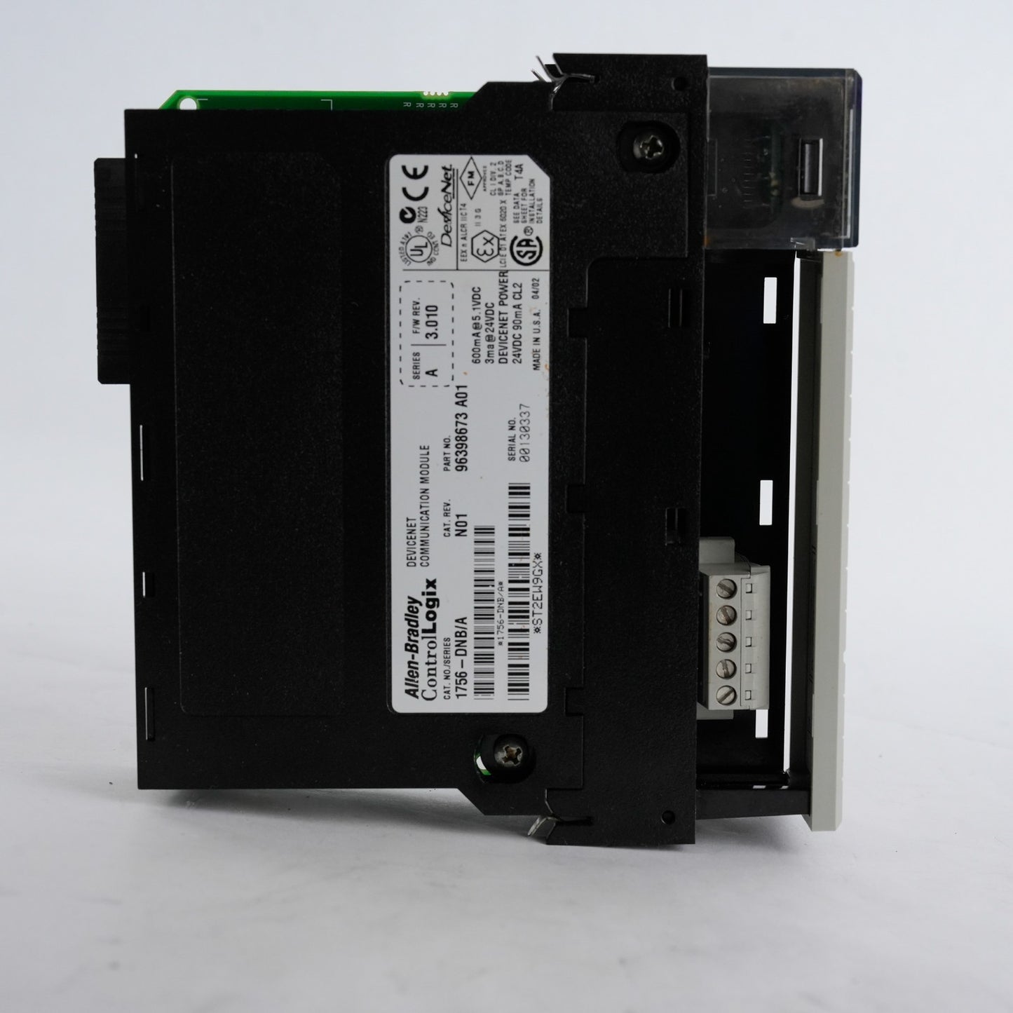 Allen Bradley 1756-DNB/A Devicenet Communication Module CAT. REV. N01