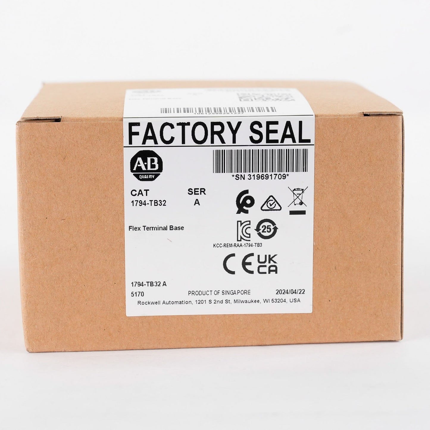 Allen Bradley 1794-TB32 /A Flex IO Terminal Base 32-Pt 1794TB32 - Sealed Surplus