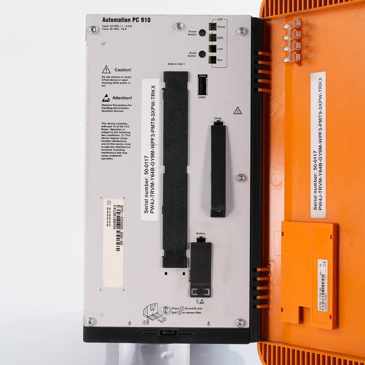 B&R 5PC910.SX02-00 Rev F5 Industrial Automation PC 910 / 5P91:455808.000-00