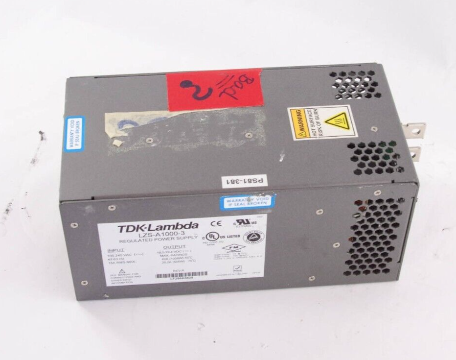 TDK Lambda LZS-A1000-3 / LZSA10003 Regulated Power Supply - For Parts or Repair