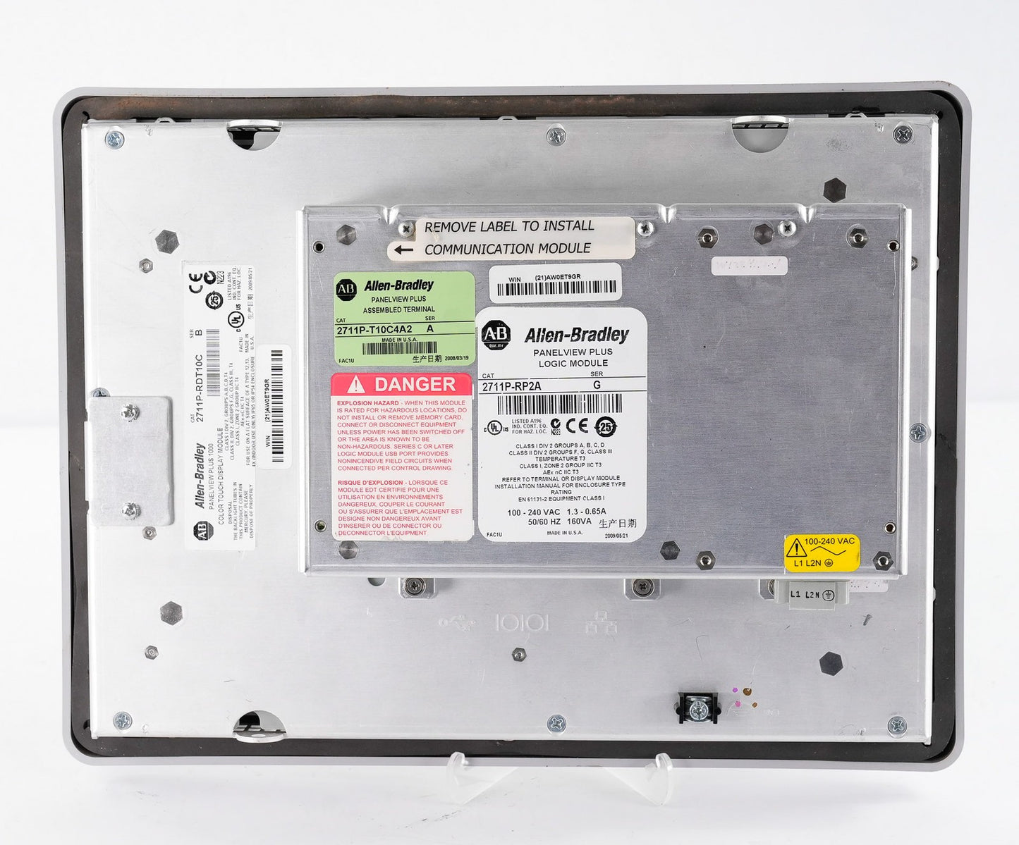 Allen Bradley 2711P-T10C4A2 /A PanelView Plus 1000 + RP2A/G Logic & RDT10C/B