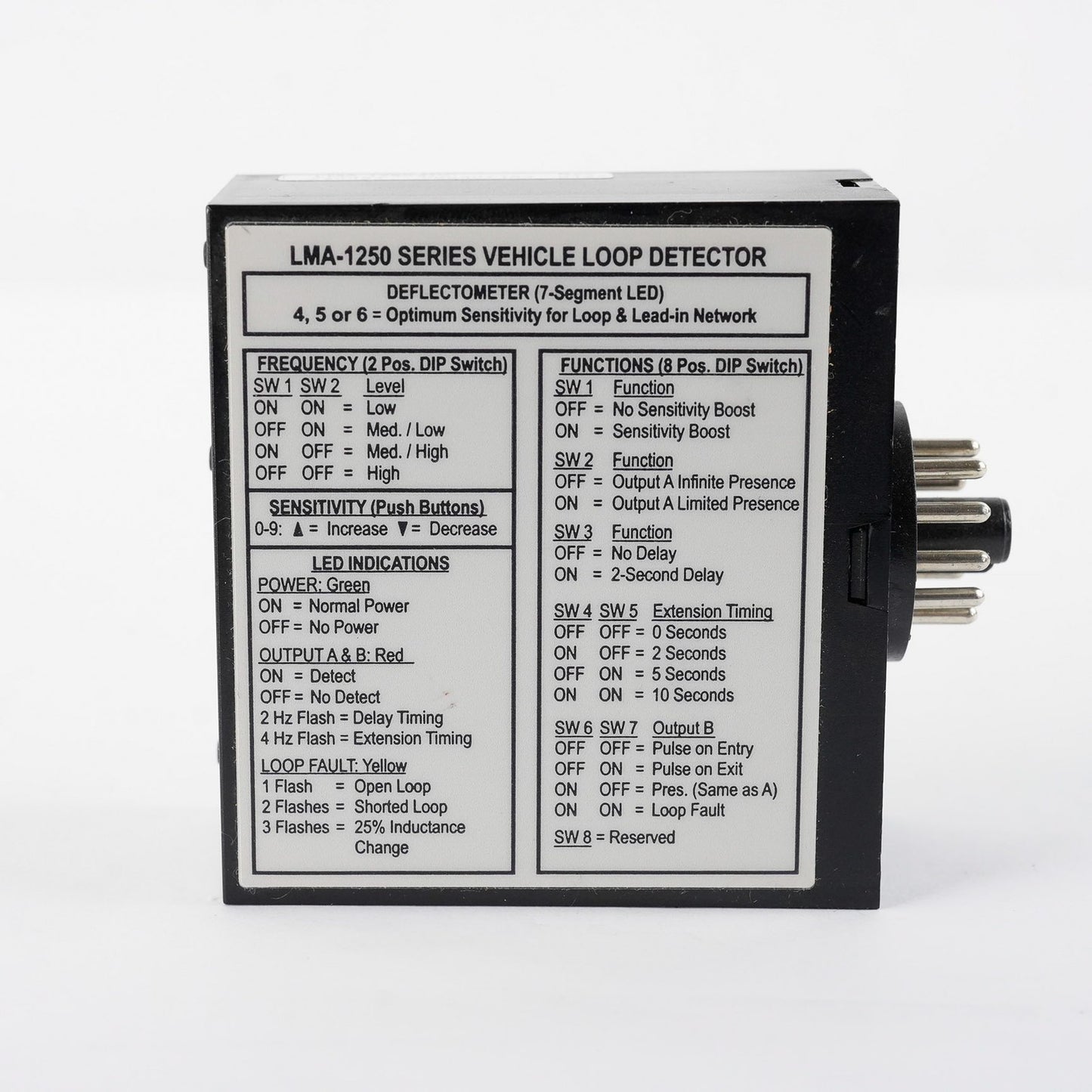 EDI LMA-1250-HV Loop Detector LMA1250HV 220/120VAC 50/60Hz Eberle Design