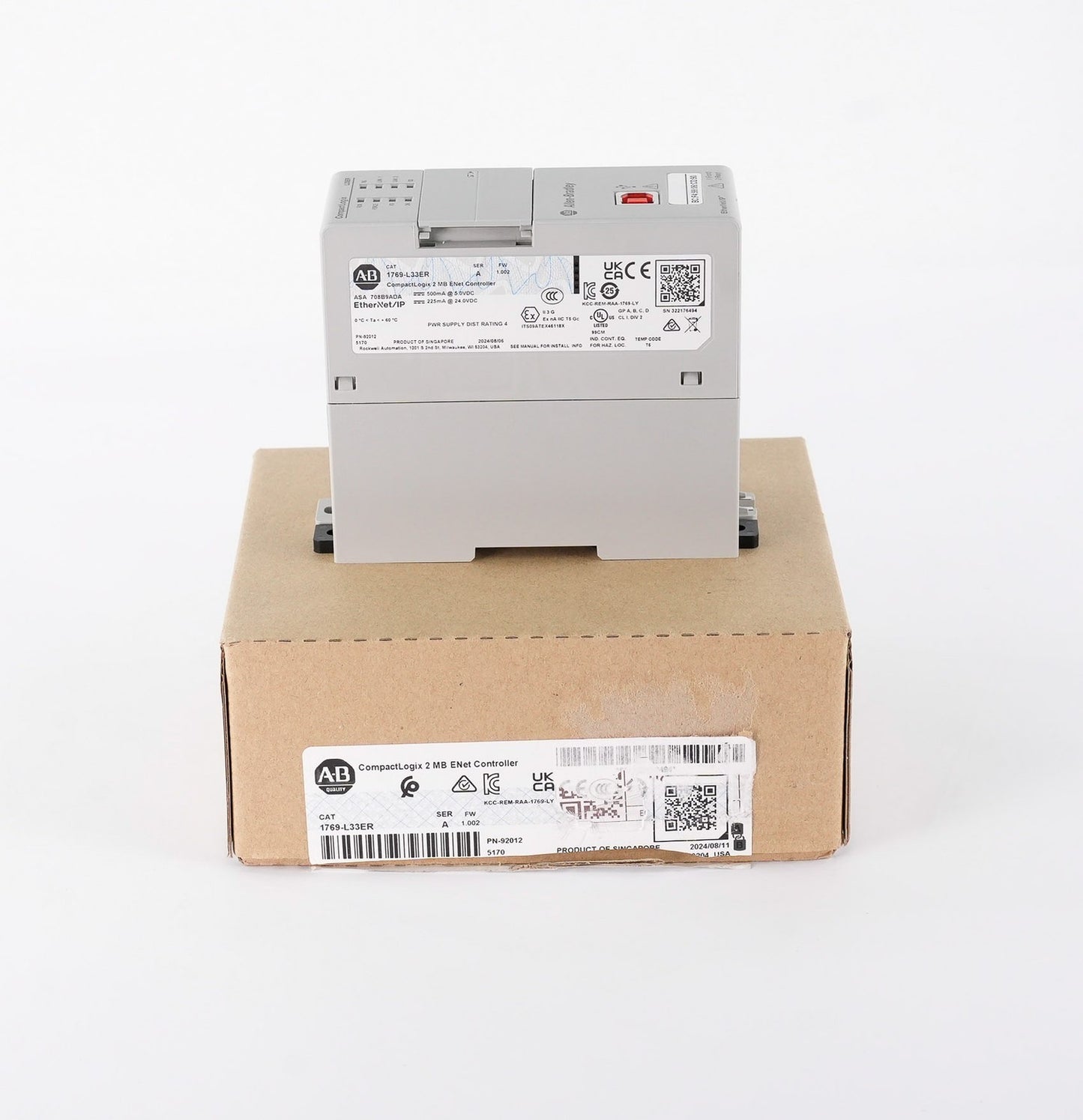 Allen Bradley 1769-L33ER /A CompactLogix 5370 Controller 2MB ENet - Open Box
