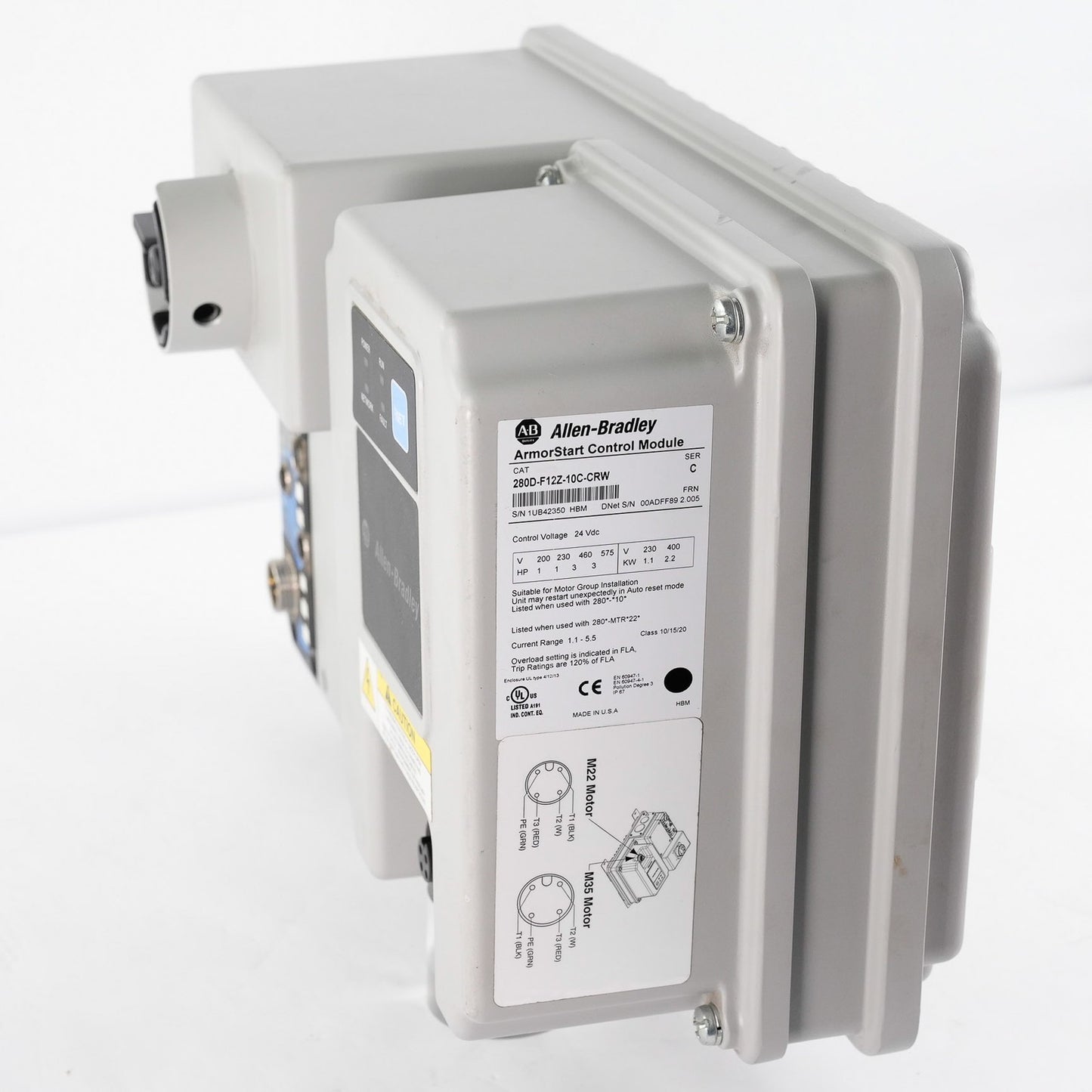 Allen-Bradley 280D-F12Z-10C-CRW /C ArmorStart Control Module 280DF12Z10CCRW