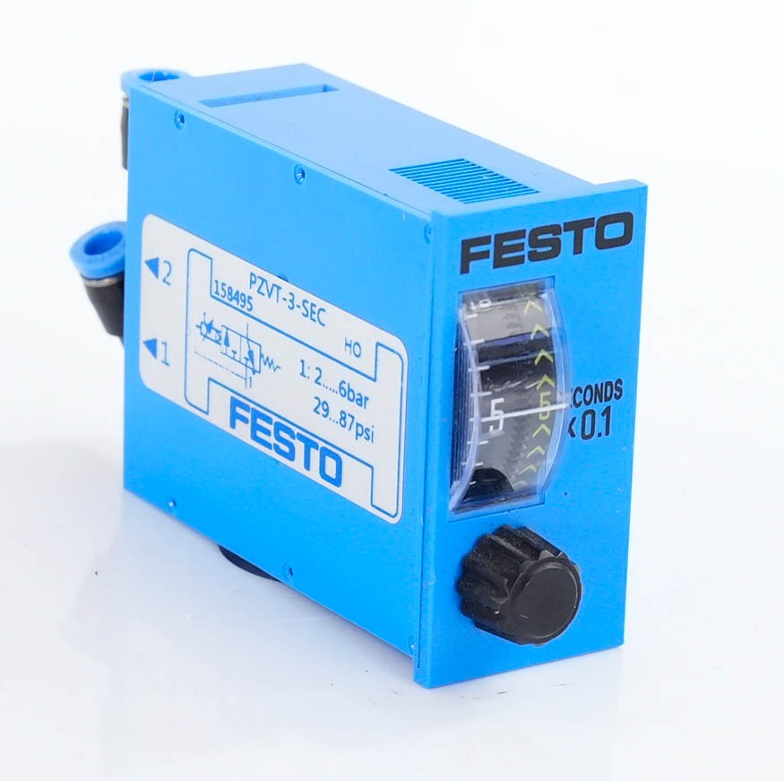 Festo PZVT-3-SEC Pneumatic Time Delay Valve 0-3s 2-6 Bar G1/8 PZVT3SEC 563333