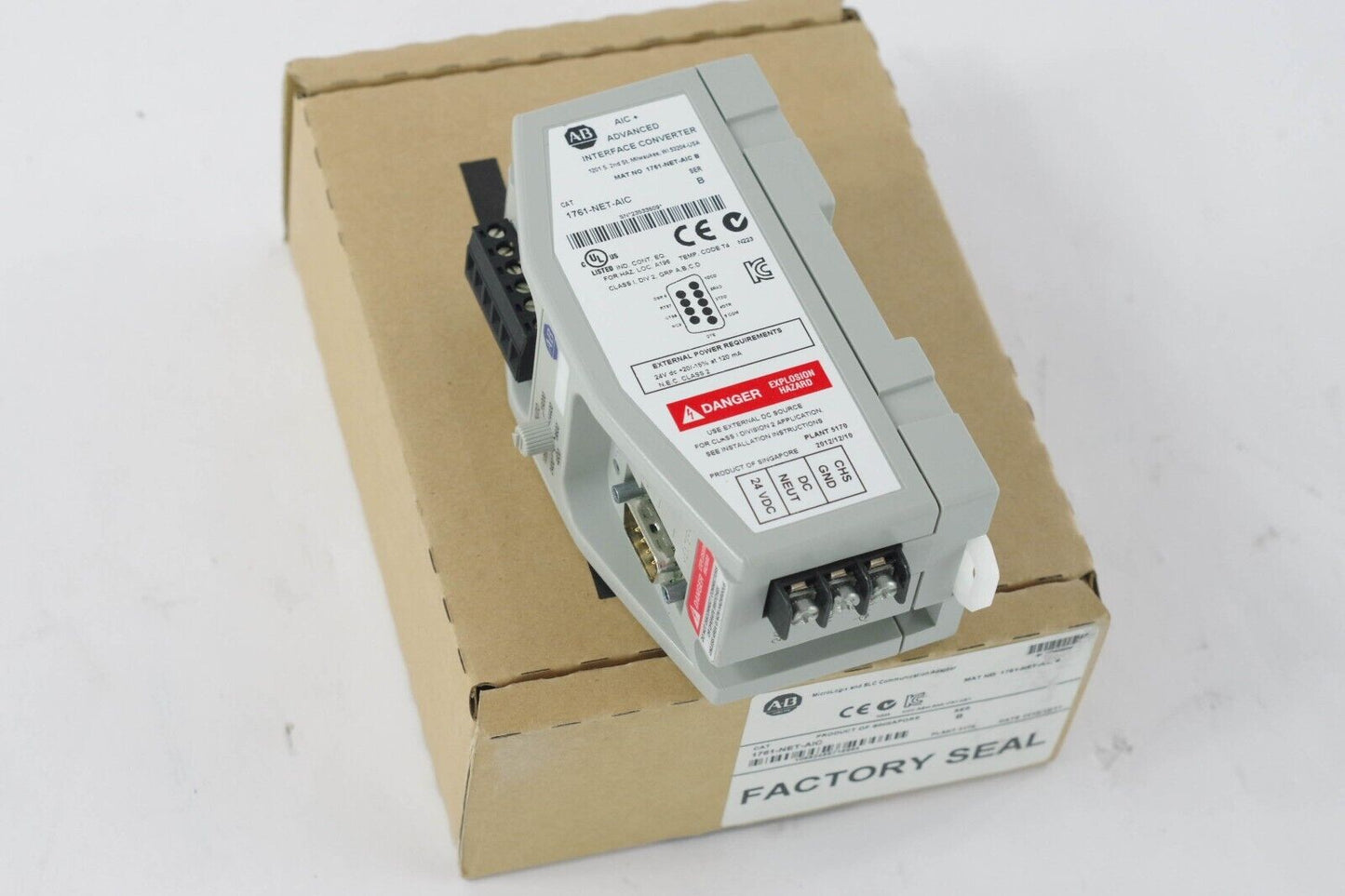 Allen Bradley 1761-NET-AIC Ser B AIC+ Advanced Interface Converter - Open