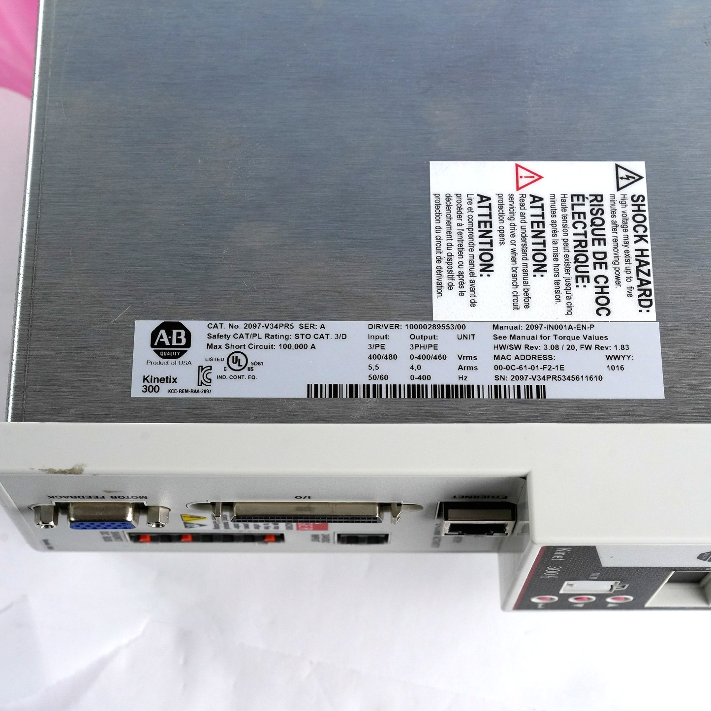 Allen Bradley 2097-V34PR5 /A Kinetix 300 EtherNet/IP Servo Drive - Refurbished