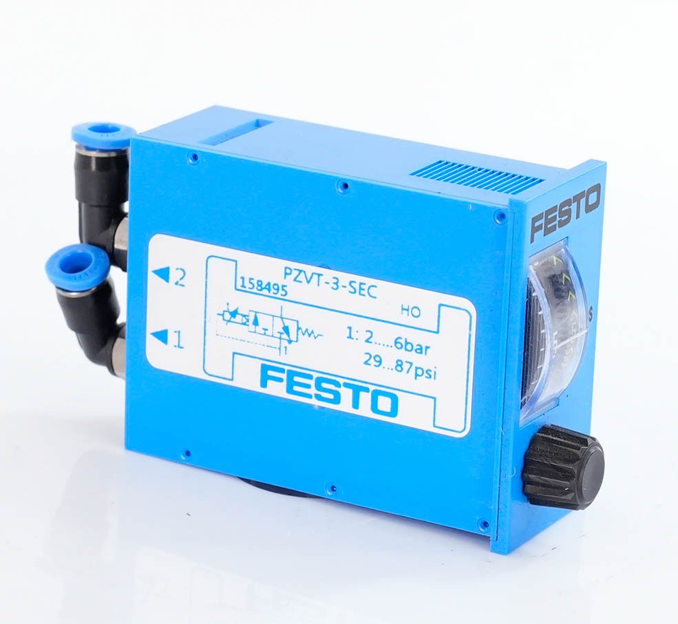 Festo PZVT-3-SEC Pneumatic Time Delay Valve 0-3s 2-6 Bar G1/8 PZVT3SEC 563333