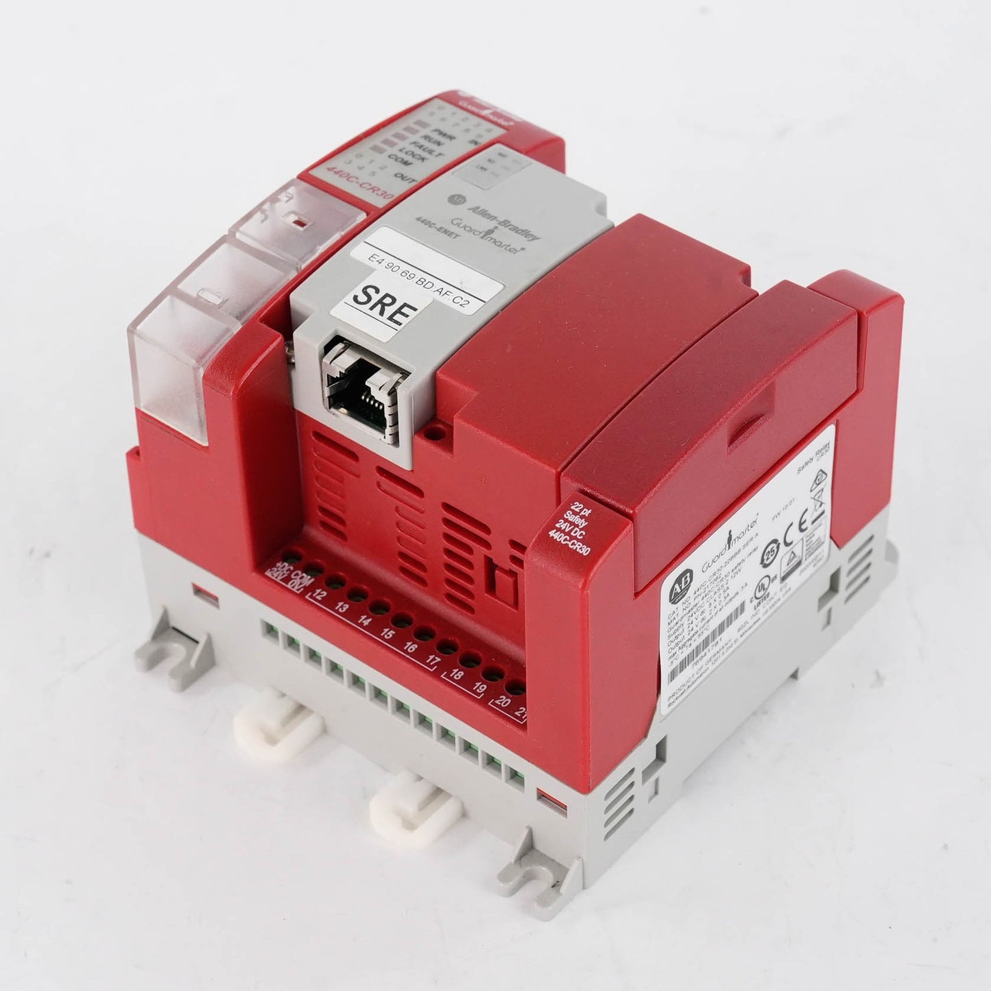 Allen Bradley 440C-CR30-22BBB Ser A Guardmaster Safety Relay + 440C-ENET