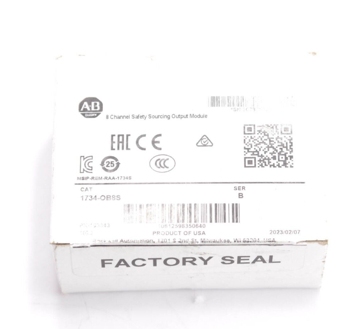 ALLEN BRADLEY 1734-OB8S / 1734OB8S Ser B  POINT I/O SAFETY OUTPUT MODULE