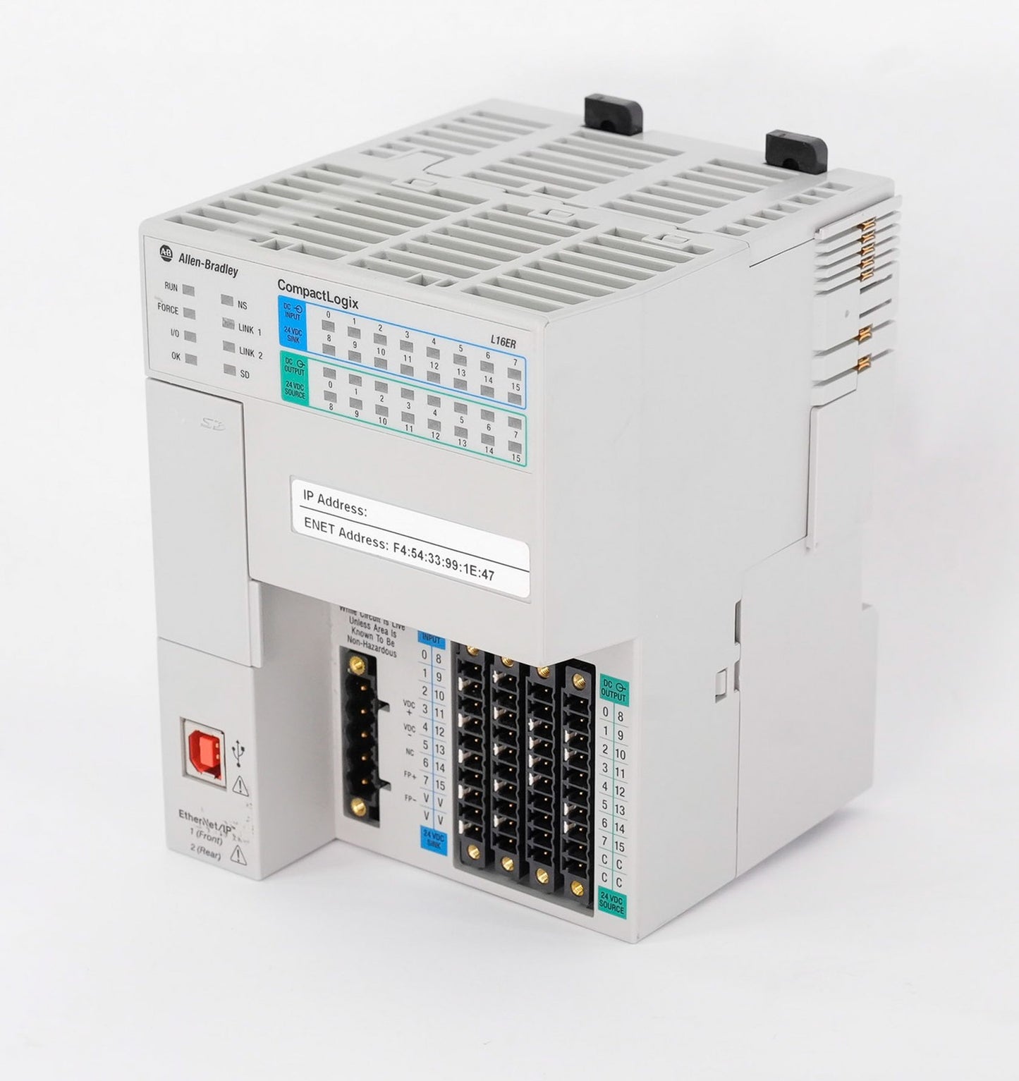 Allen Bradley 1769-L16ER-BB1B /B FW 1.005 CompactLogix 384kB DI/O Controller