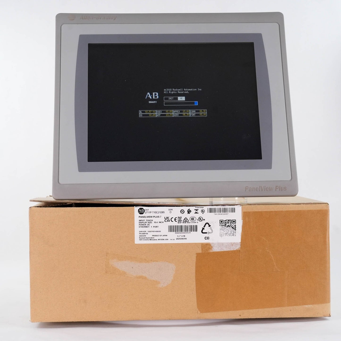 Allen Bradley 2711P-T10C21D8S /D PanelView Plus 7 10in Touch 24V 2711PT10C21D8S