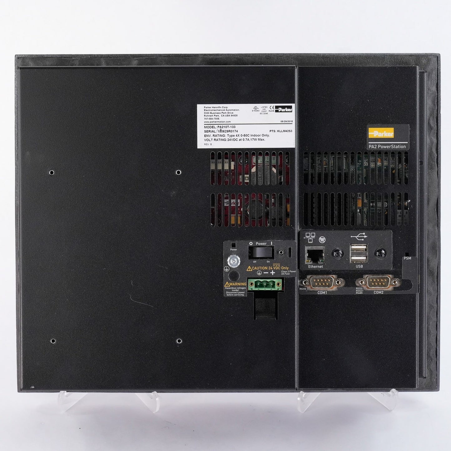 Parker Hannifin PA210T-133 PowerStation HMI Display Panel PA210T133