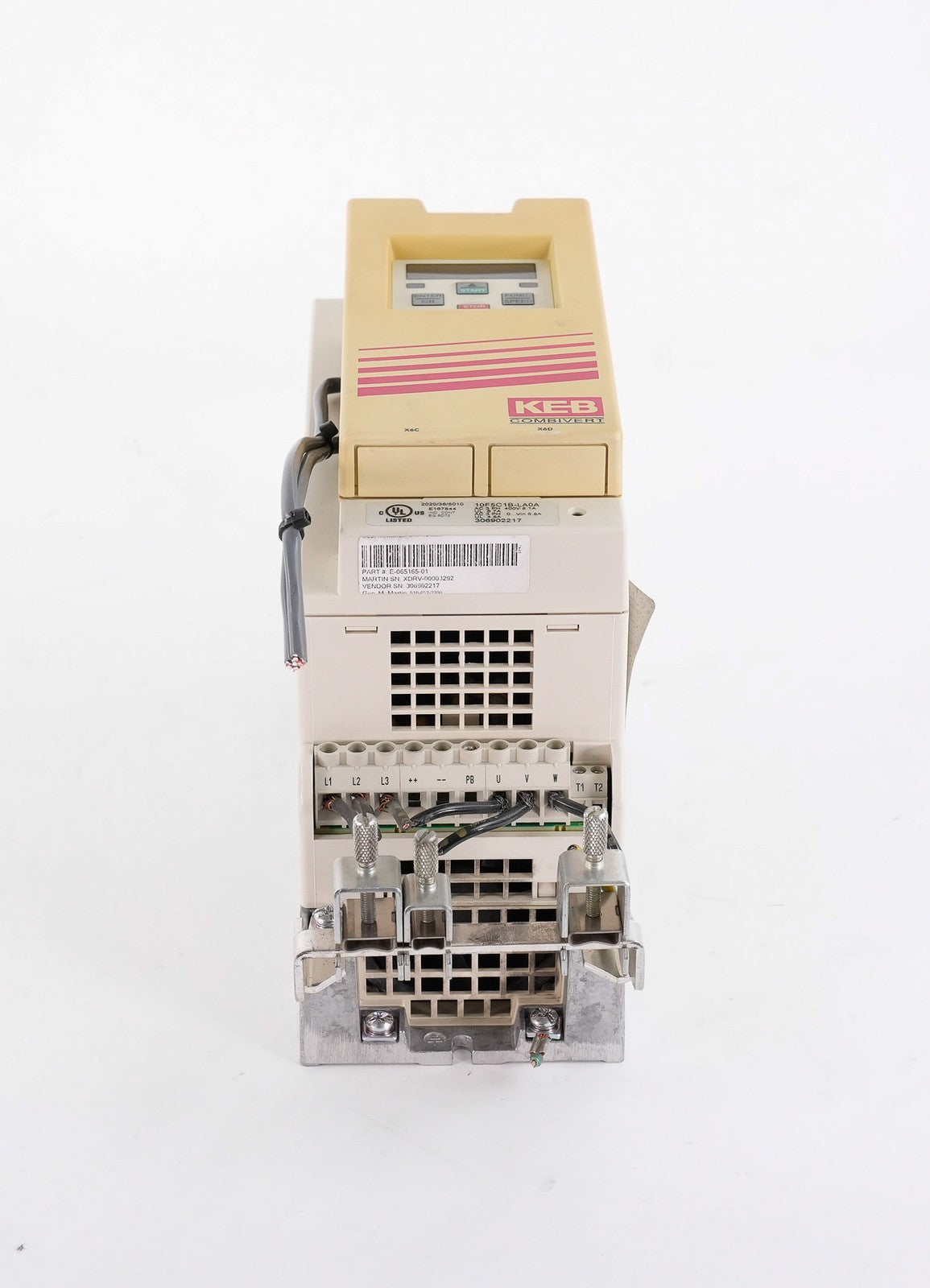 KEB Combivert 10F5C1B-LA0A AC Drive 480V 3-Phase 6.7A 10F5C1BLA0A