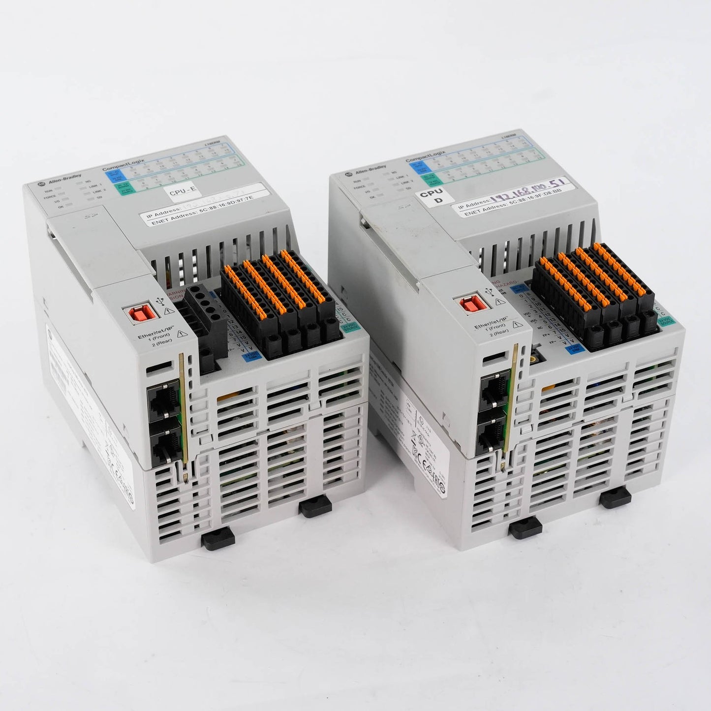 Allen Bradley 1769-L18ERM-BB1B Ser B CompactLogix 0.5MB (retake pictures)