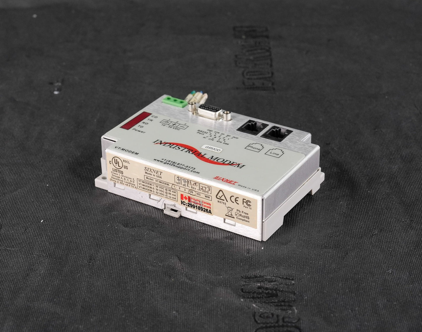 Sixnet VT-MODEM-1 Industrial Telephone Modem VT-MODEM