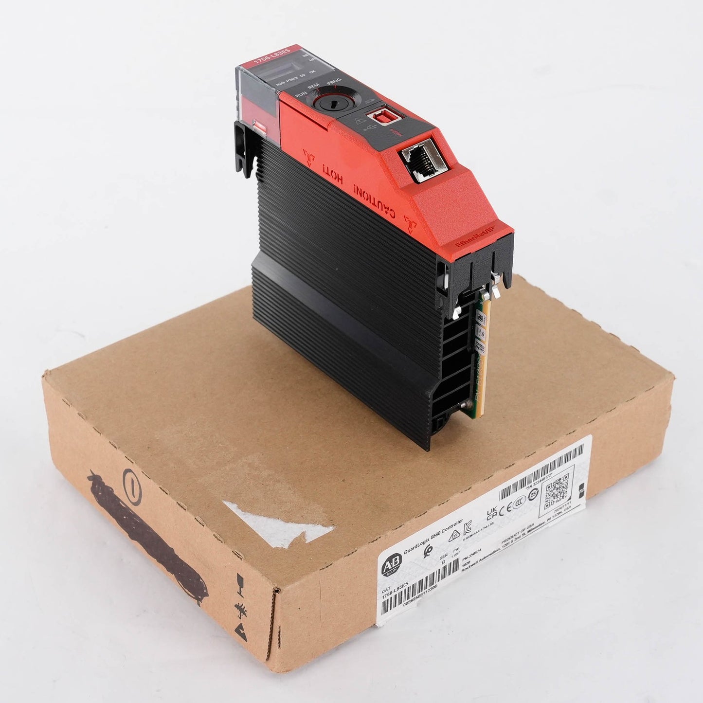 Allen Bradley 1756-L83ES Ser B GuardLogix 5580 Safety Controller(retake pictures